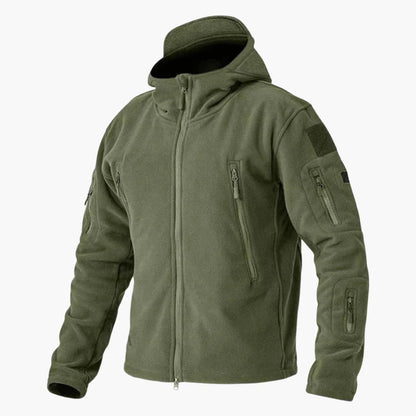 Warm Mens Multi Pocket Fleece Coat