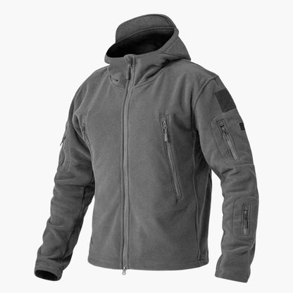 Warm Mens Multi Pocket Fleece Coat