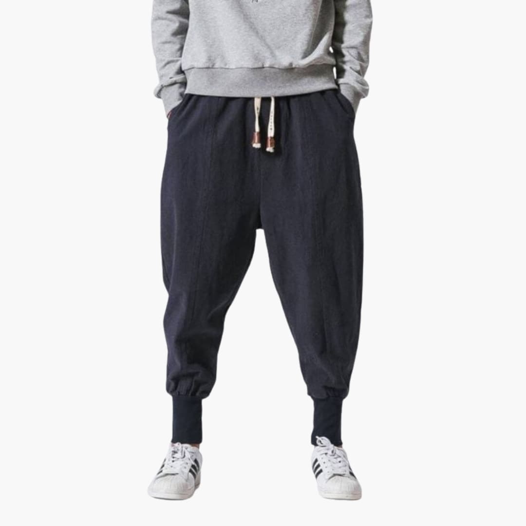 Comfortable Elastic Waist Harem Pants for Men - Olytrend