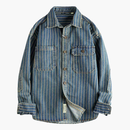 Classic Striped Mens Casual Shirt - Olytrend