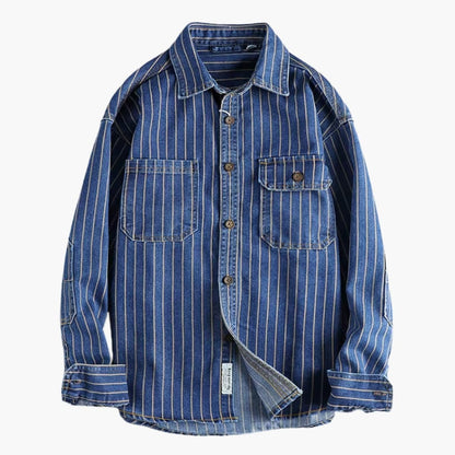 Classic Striped Mens Casual Shirt