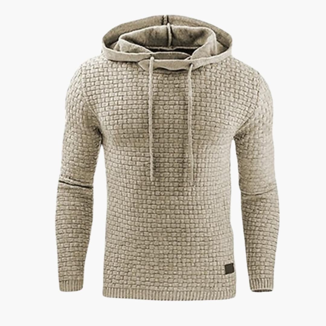 Classic Fit Hooded Sweatshirt with Cuffed Bottom
