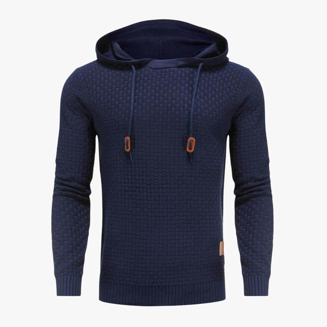Classic Fit Hooded Sweatshirt with Cuffed Bottom