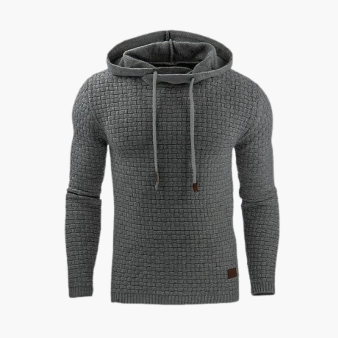 Classic Fit Hooded Sweatshirt with Cuffed Bottom