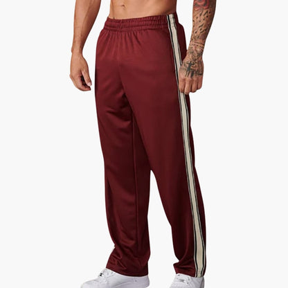 Slim Fit Stripe Side Men's Trousers