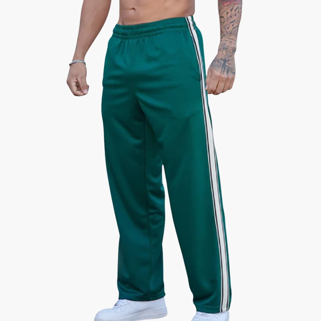 Slim Fit Stripe Side Men's Trousers