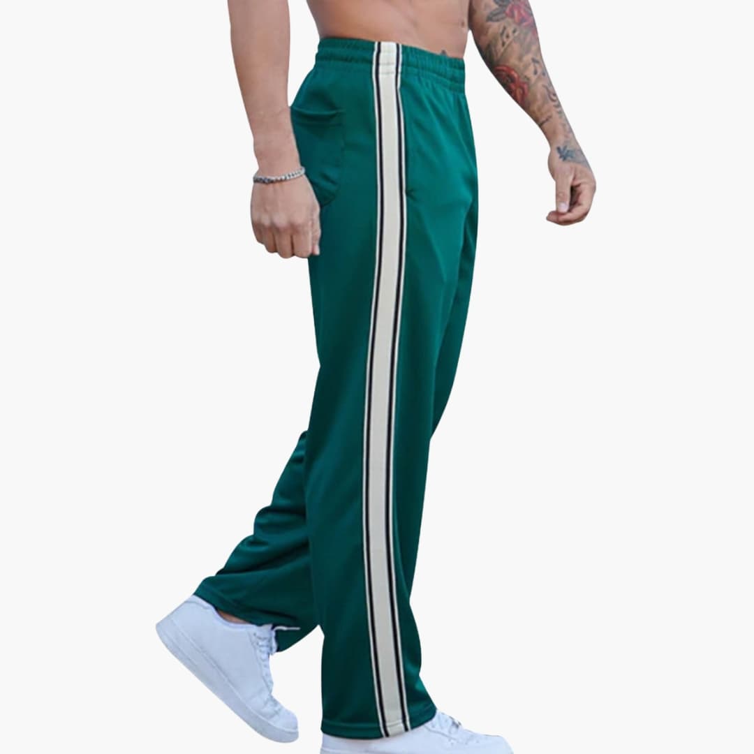 Slim Fit Stripe Side Men's Trousers