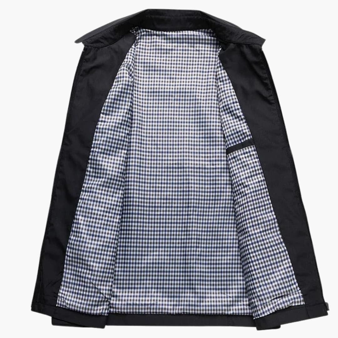 Men's Zip Up Shirt Collar Jacket
