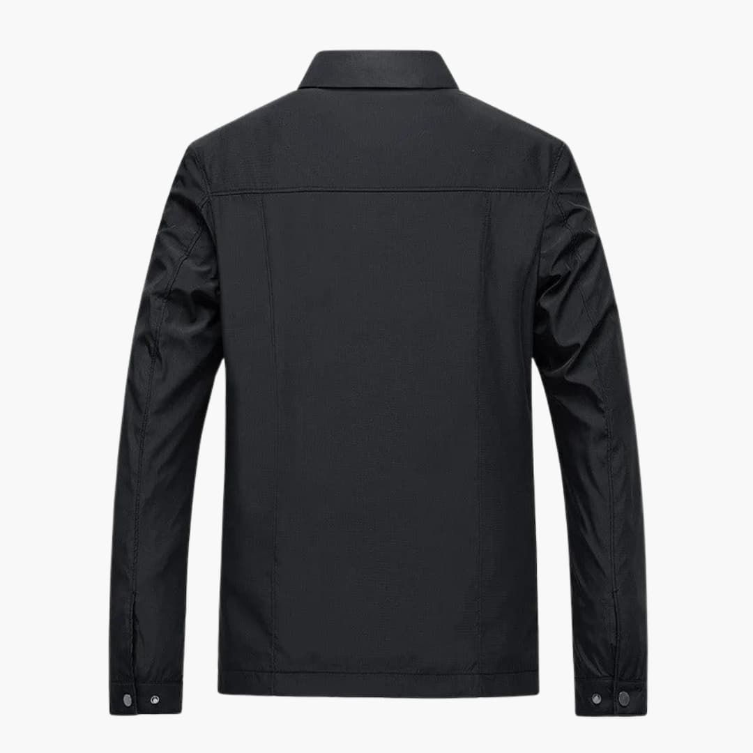 Men's Zip Up Shirt Collar Jacket