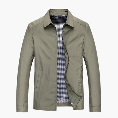 Men's Zip Up Shirt Collar Jacket
