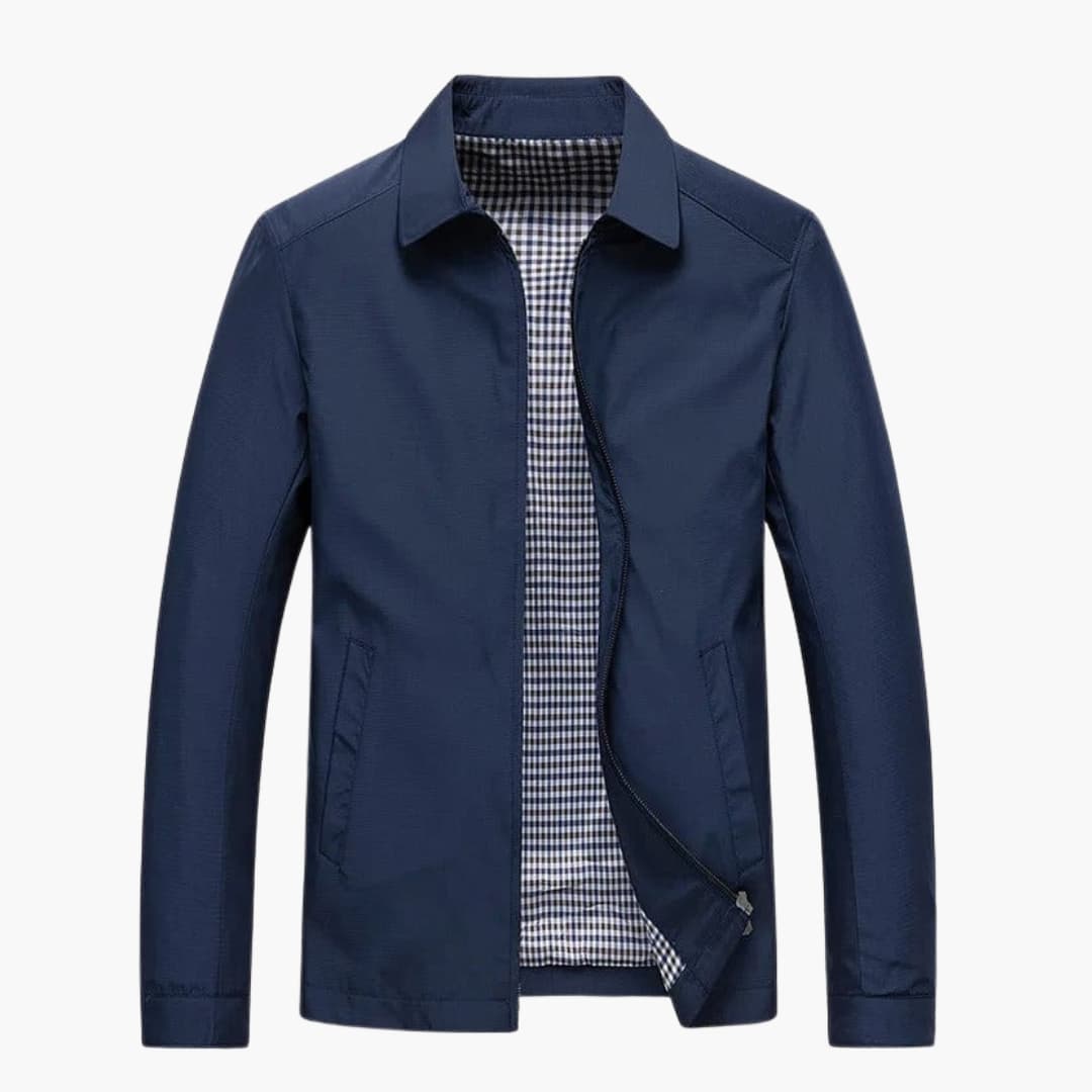 Men's Zip Up Shirt Collar Jacket