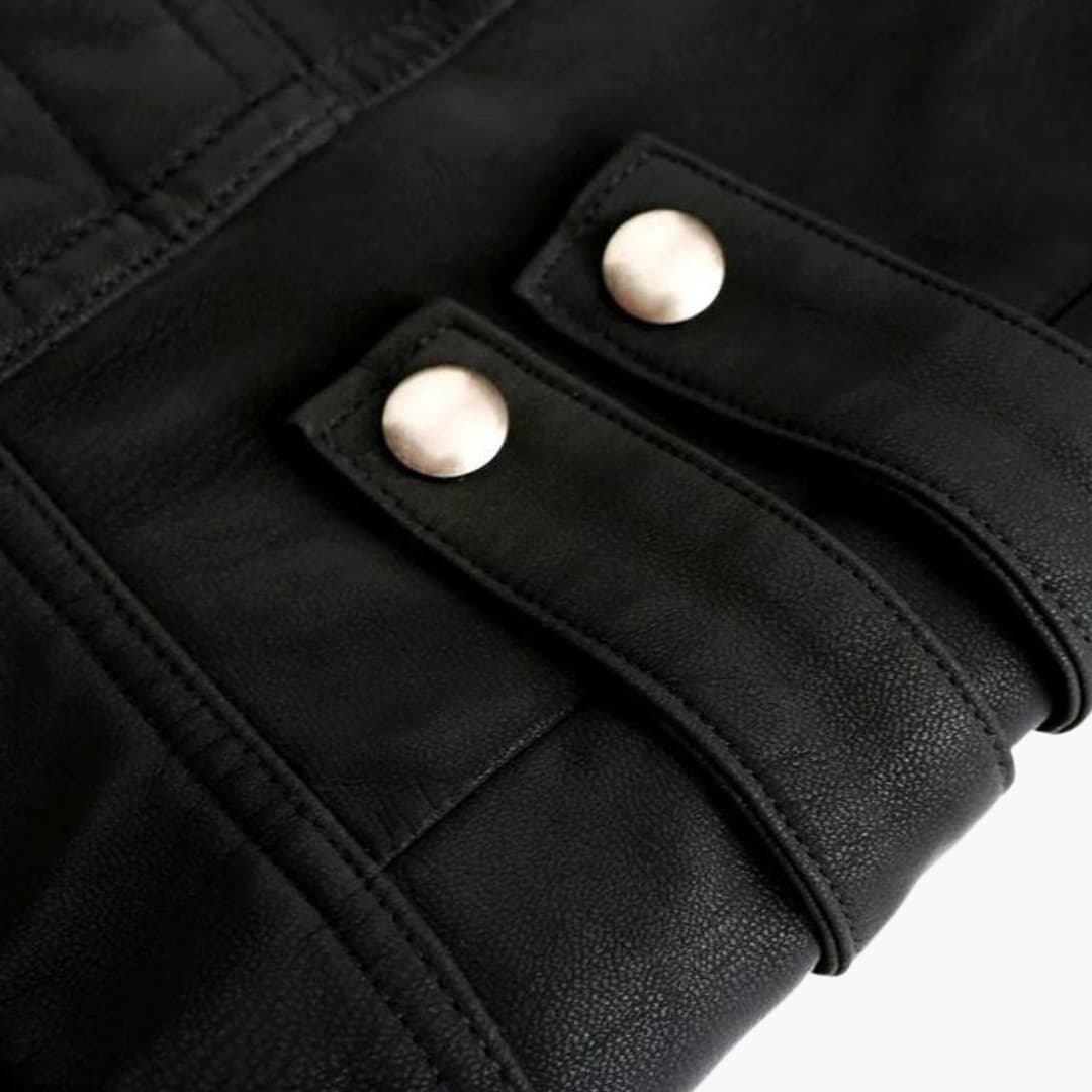Waterproof Zip Up Mens Jacket with Shoulder Stripes