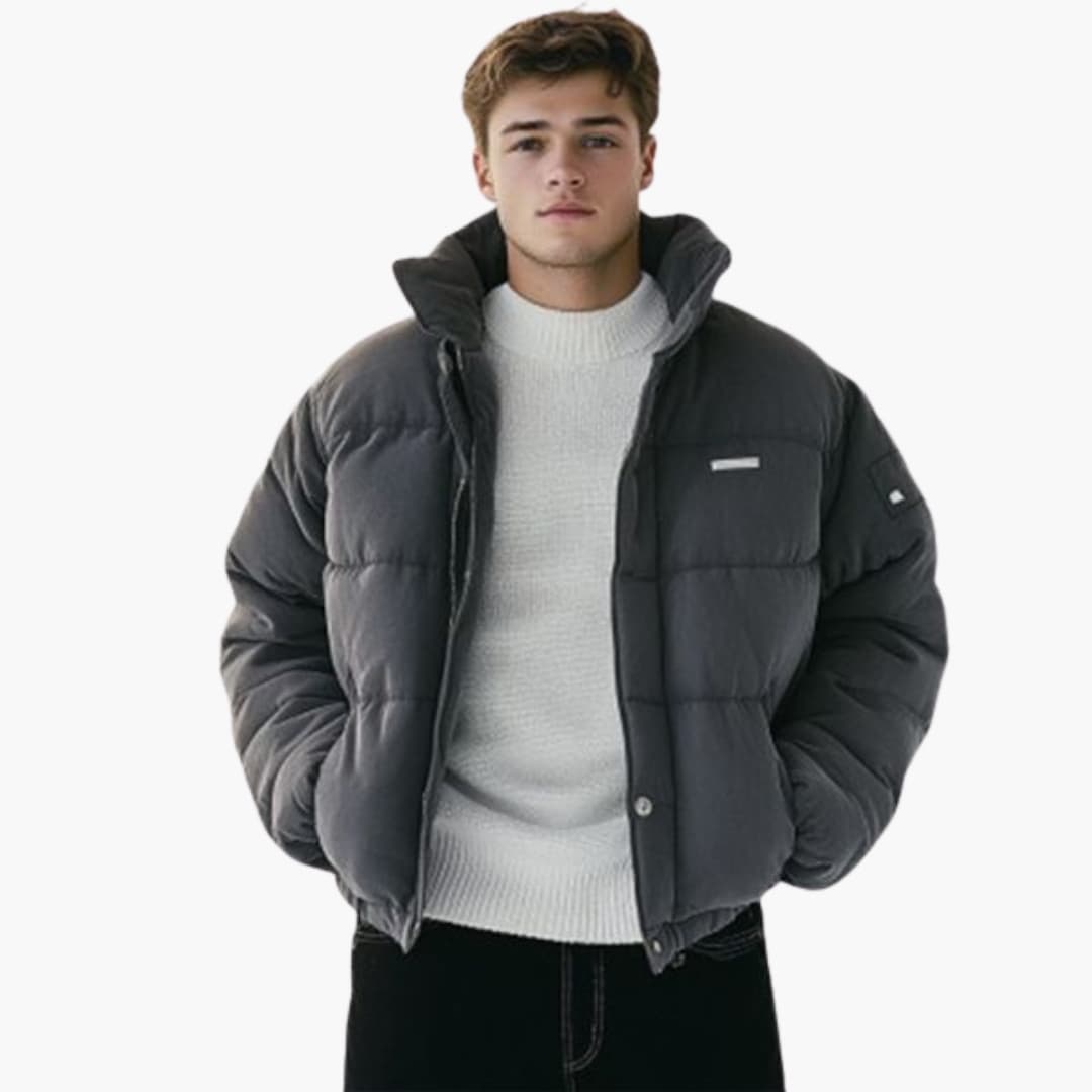 Tall Collar Mens Winter Jacket