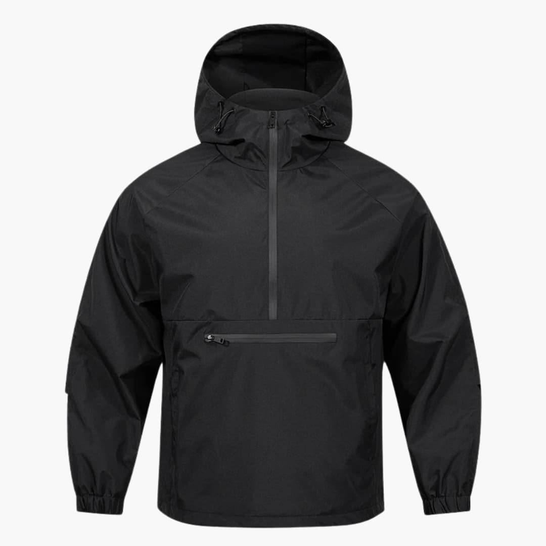 Waterproof Men's Parka with Zip Pocket - Olytrend