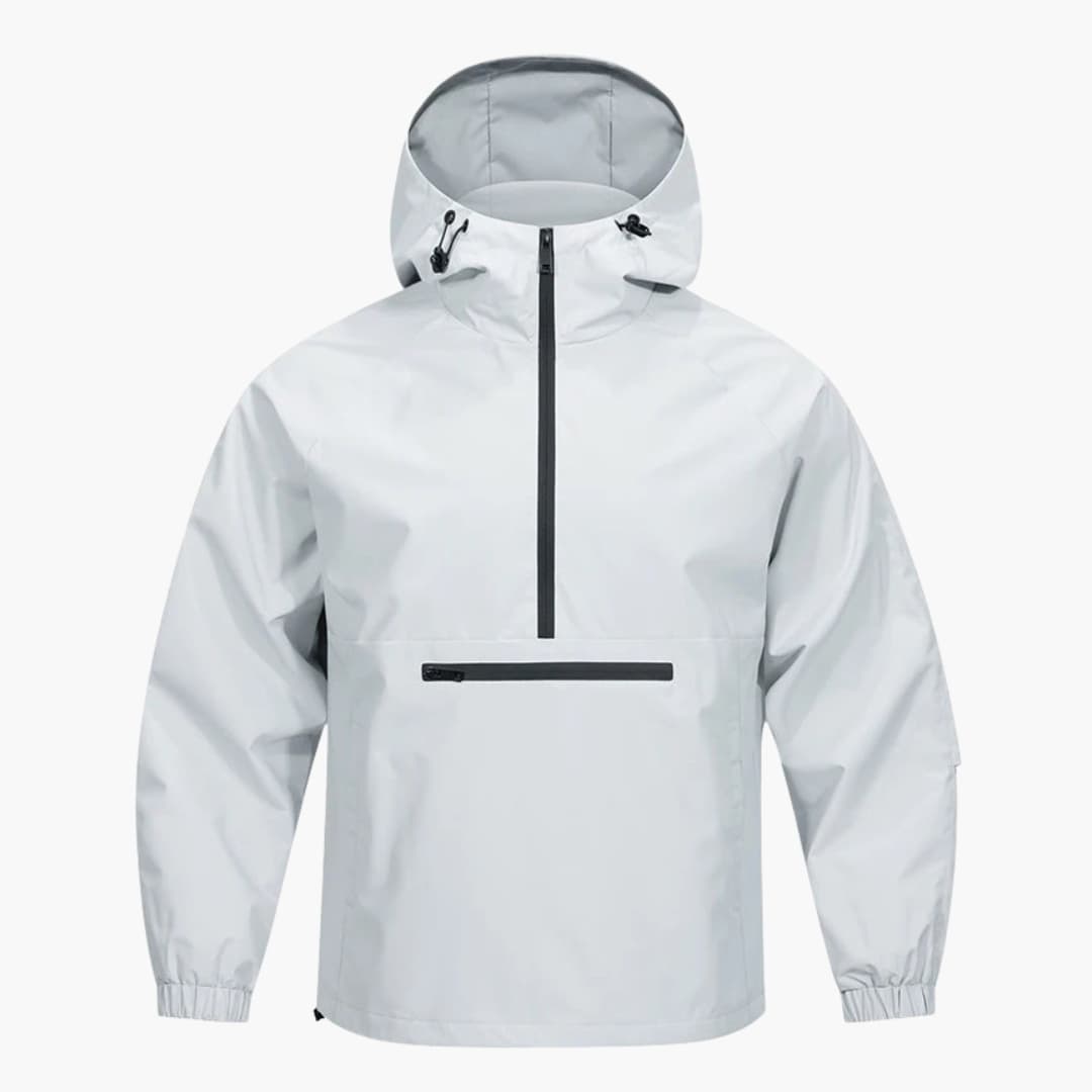 Waterproof Men's Parka with Zip Pocket