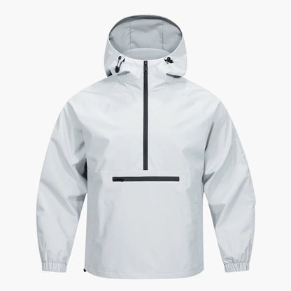 Waterproof Men's Parka with Zip Pocket
