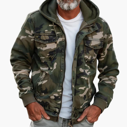 Camouflage Hoodie for Men Outdoor Jacket - Olytrend