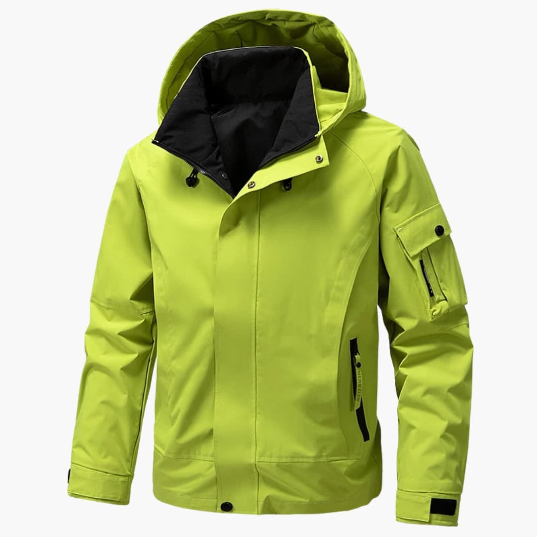 Waterproof Hooded Zip Up Mens Parka Jacket - Olytrend