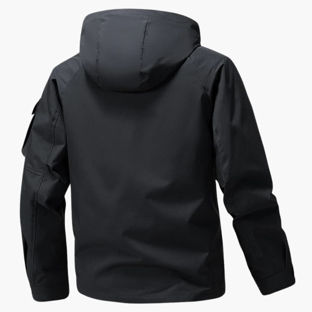 Waterproof Hooded Zip Up Mens Parka Jacket