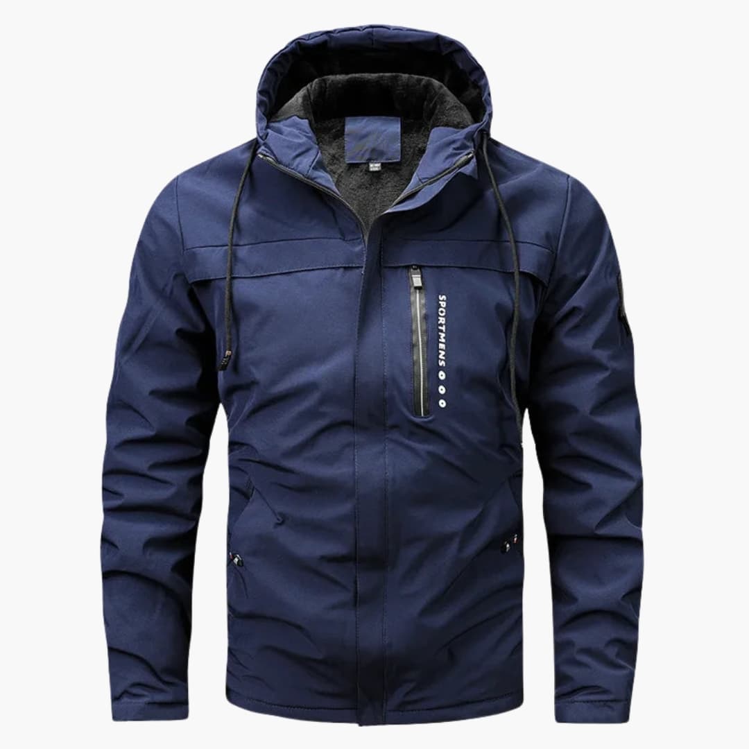 Waterproof Zip Up Mens Hoodie Jacket with Pockets