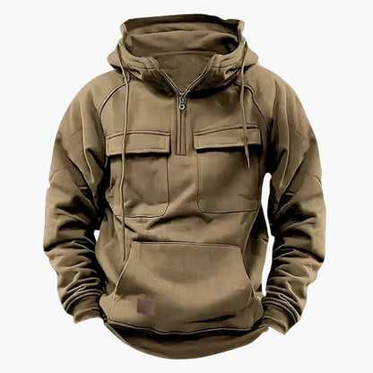 Men's Casual Zip Hooded Sweatshirt - Olytrend