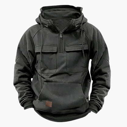 Men's Casual Pullover Hoodie with Front Pockets