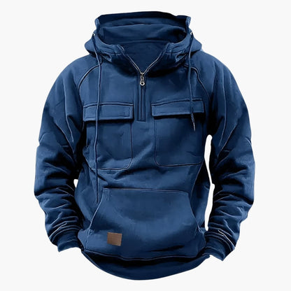Casual Zip Up Hooded Sweatshirt with Pockets