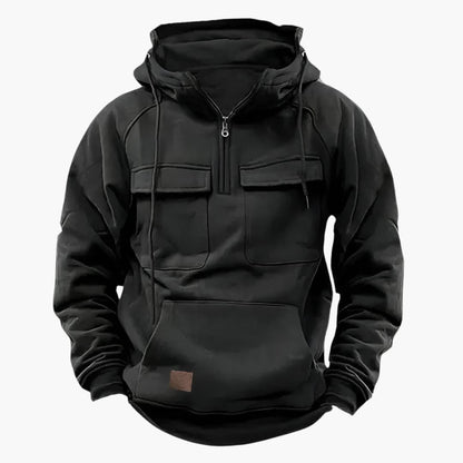 Men's Casual Pullover Hoodie with Front Pockets