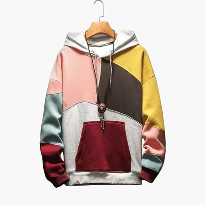 Men's Graphic Pullover Hoodie with Pouch Pocket