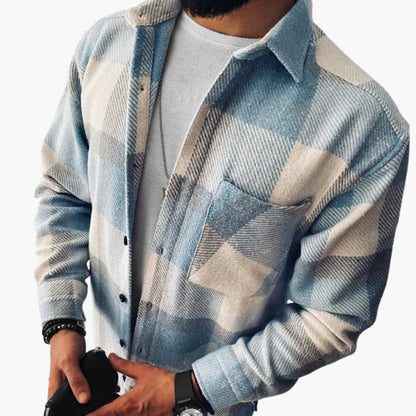 Classic Plaid Button Down Shirt for Men - Olytrend