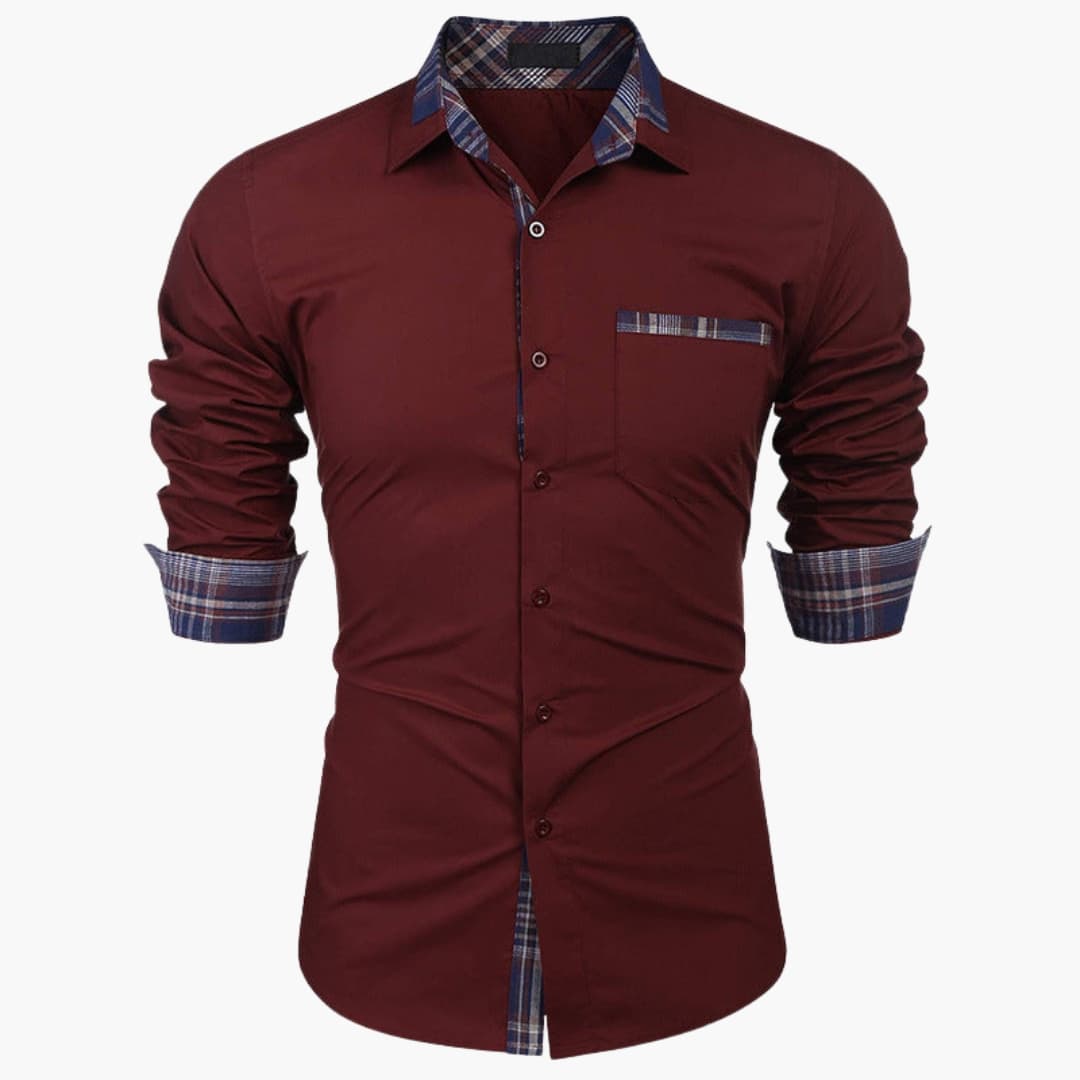 Classic Casual Check Button Down Shirt