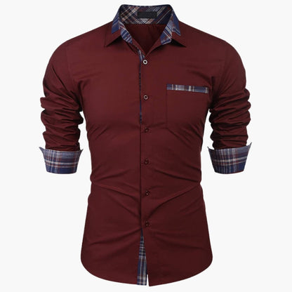 Classic Casual Check Button Down Shirt