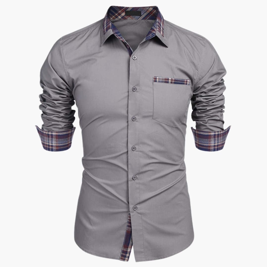 Classic Casual Check Button Down Shirt