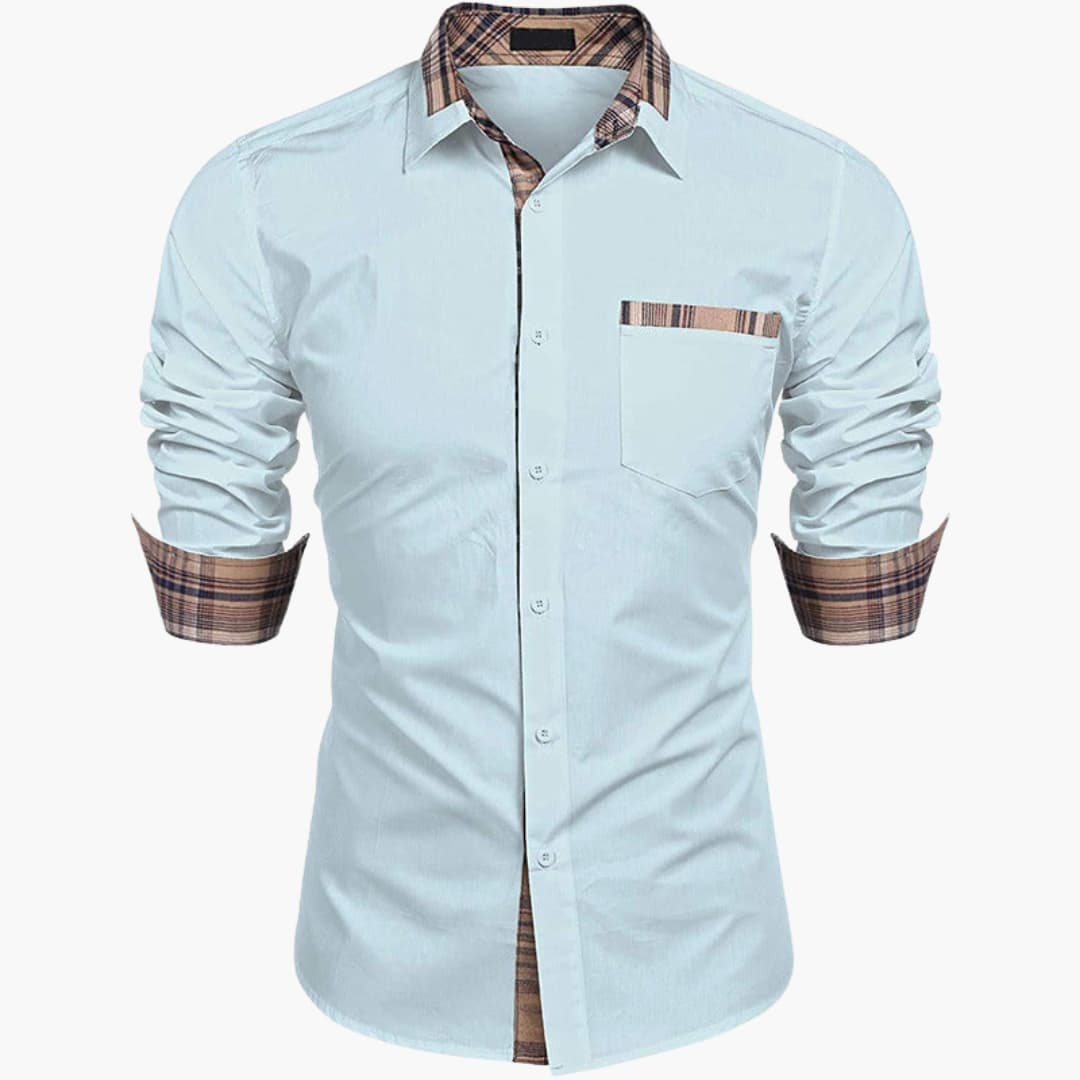 Classic Casual Check Button Down Shirt