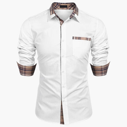 Classic Casual Check Button Down Shirt - Olytrend