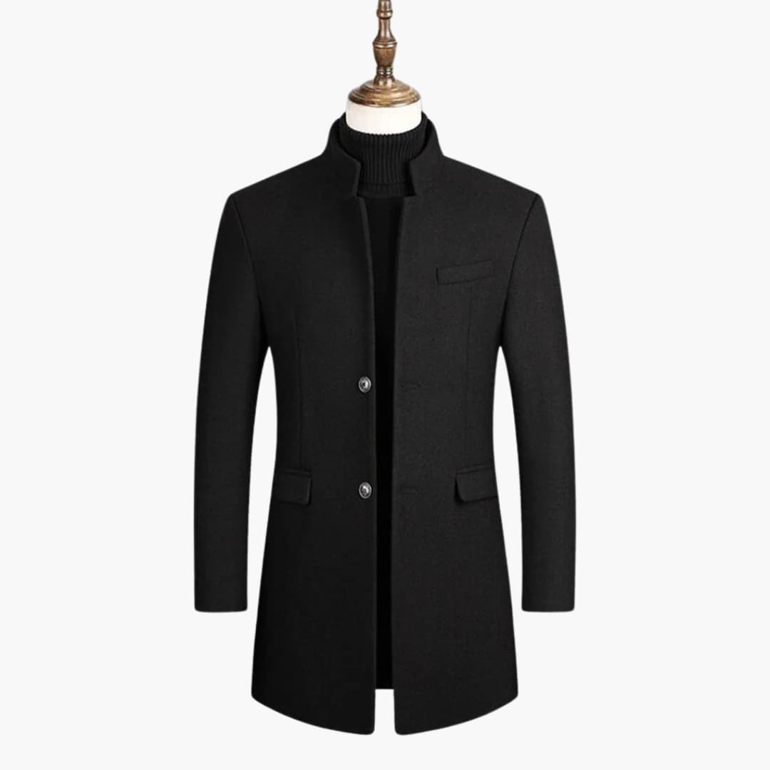 Classic Double Breasted Mens Overcoat