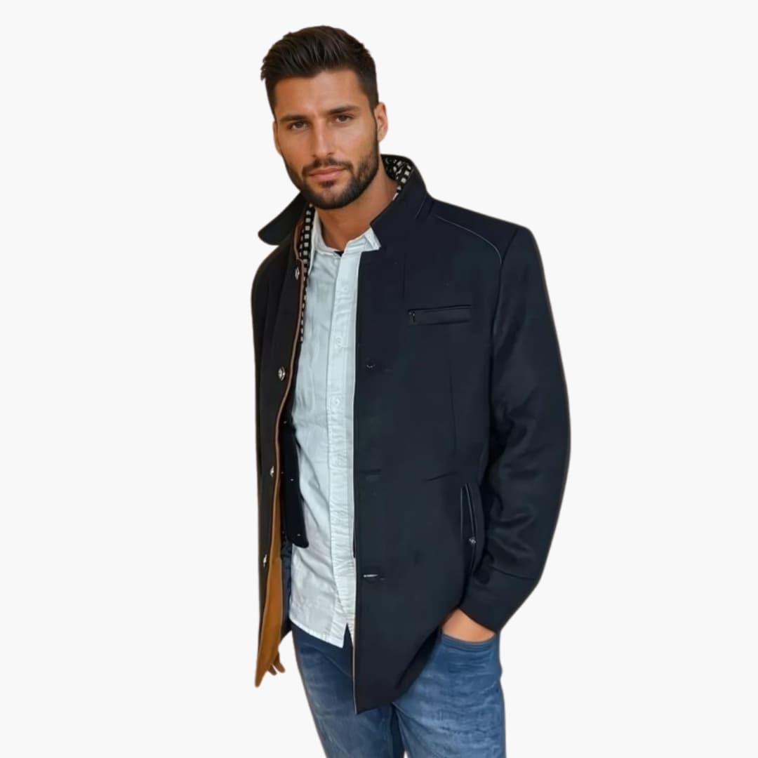 Warm Winter Parka with Faux Fur Collar