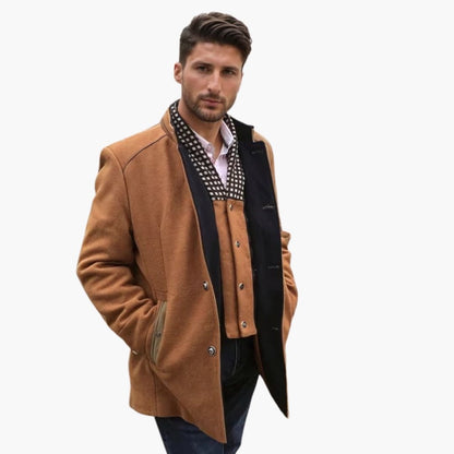 Warm Winter Parka with Faux Fur Collar