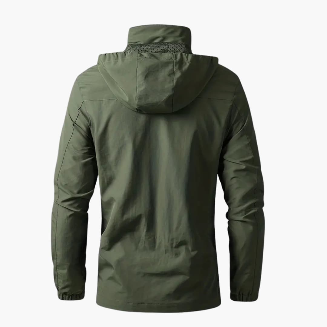 Waterproof Men's Hooded Zip Jacket