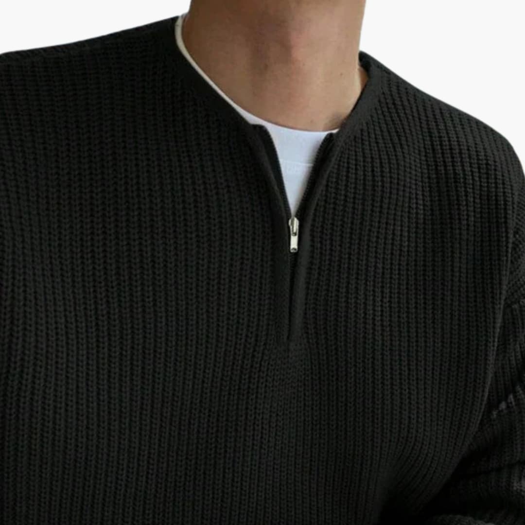 Men's Large Relaxed Fit Crew Neck Sweater