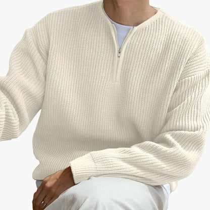 Men's Large Relaxed Fit Crew Neck Sweater