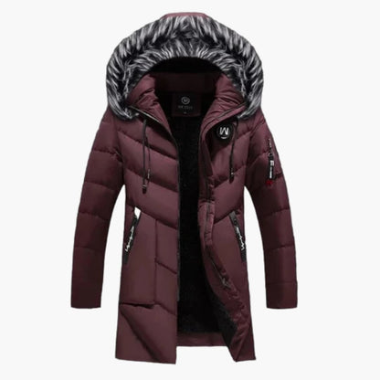 Waterproof Hooded Parka Coat with Zip Fastening