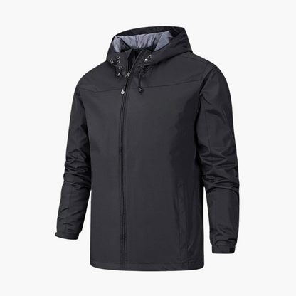 Waterproof Men's Full Zip Rain Coat - Olytrend