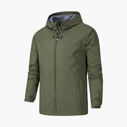 Waterproof Men's Full Zip Raincoat