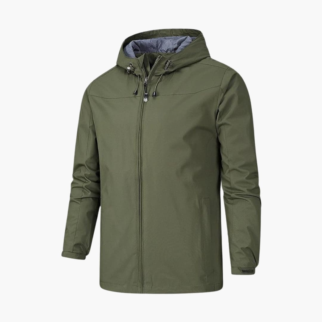 Waterproof Men's Full Zip Rain Coat