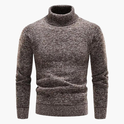 Classic Crew Neck Ribbed Sweater for Men