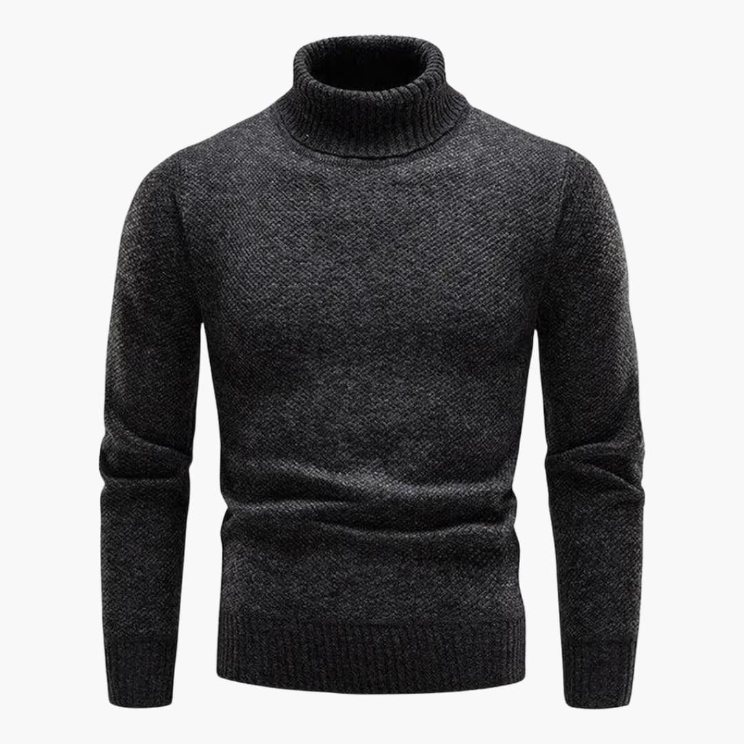 Classic Crew Neck Ribbed Sweater for Men - Olytrend