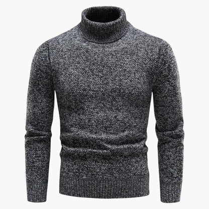 Classic Crew Neck Ribbed Sweater for Men