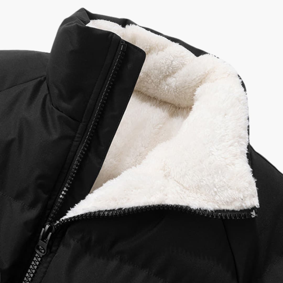 Warm Insulated Men's Fleece Coat