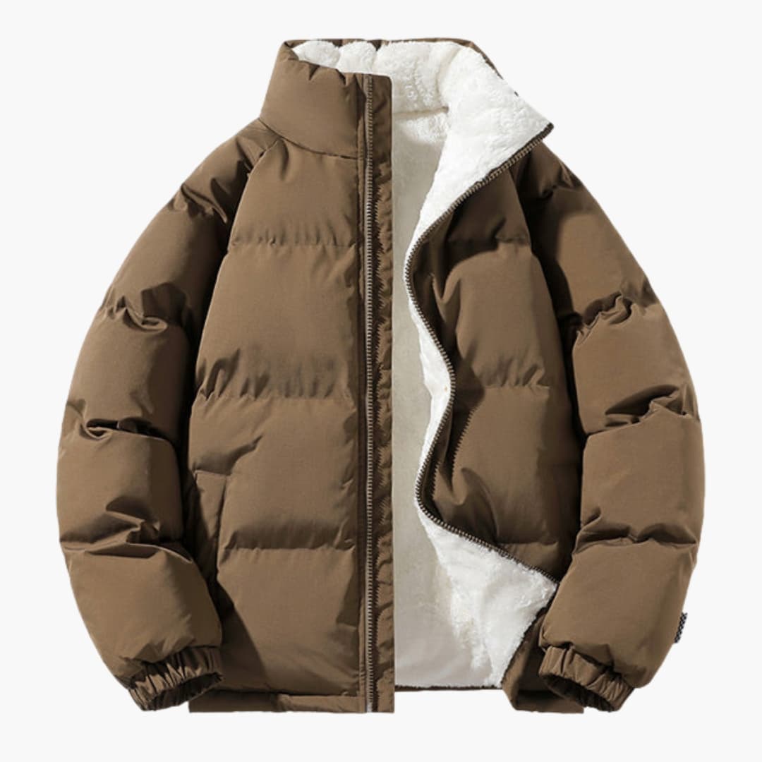 Warm Insulated Men's Fleece Coat - Olytrend